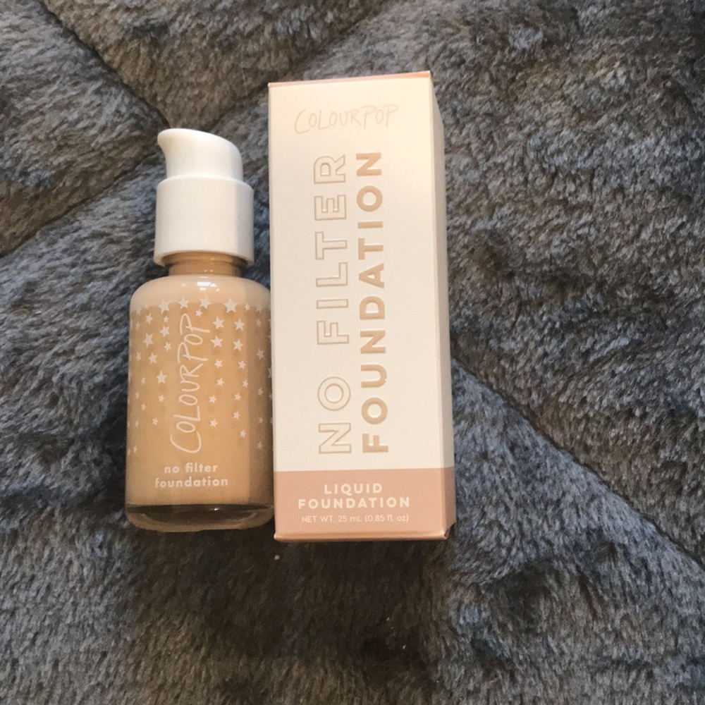 Color pop no filter foundation shade light 50